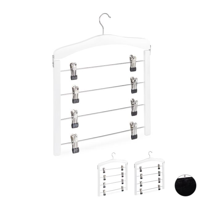 Byxhängare med klämmor 3-pack