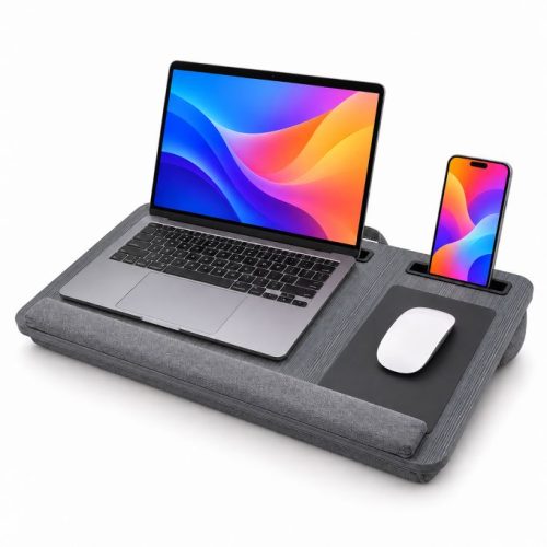Laptopbord knä integrerad musmatta