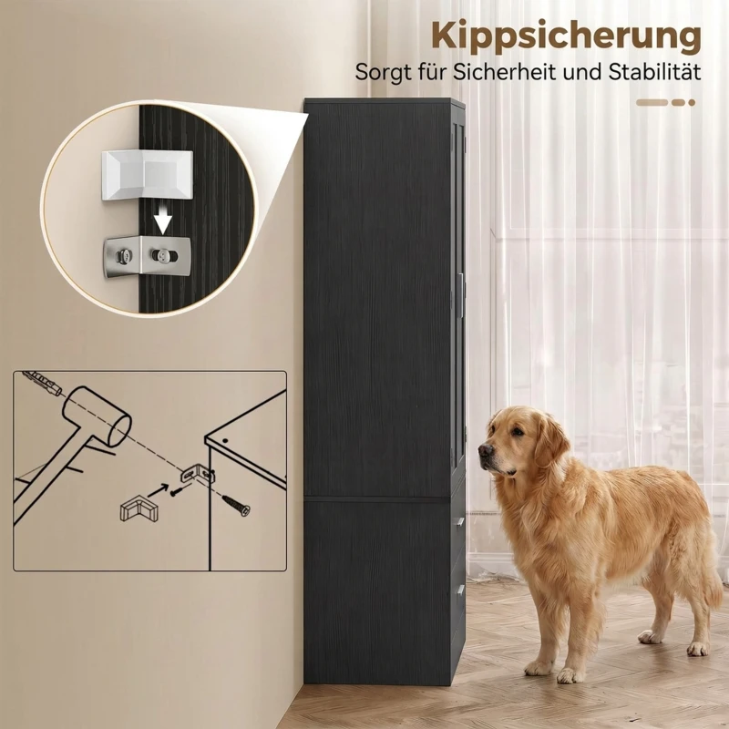 Köksskåp 8 dörrhyllor 159 cm - Bild 7