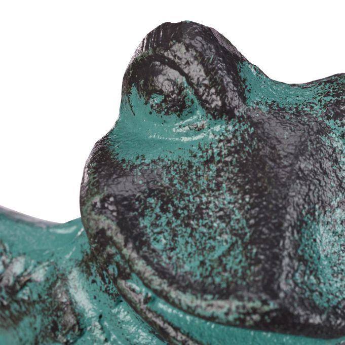 Trädgårdsfigur groda gjutjärn - Bild 6