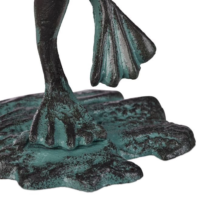 Trädgårdsfigur groda gjutjärn - Bild 4