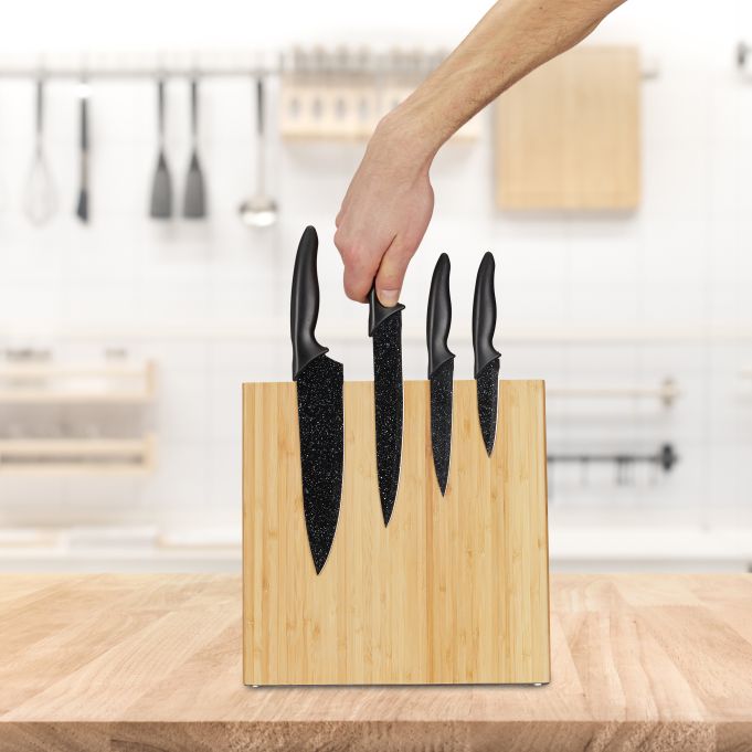 Magnetiskt knivblock bambu - Bild 2