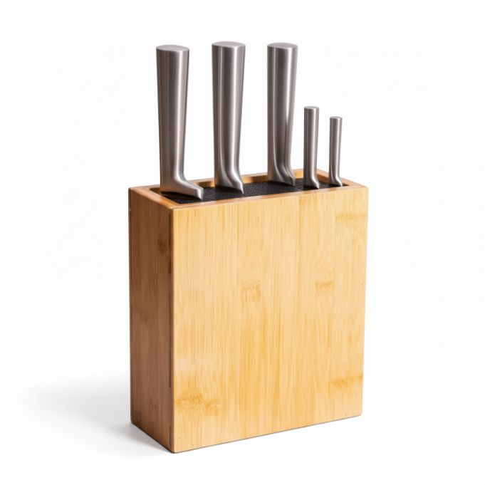 Knivblock bambu