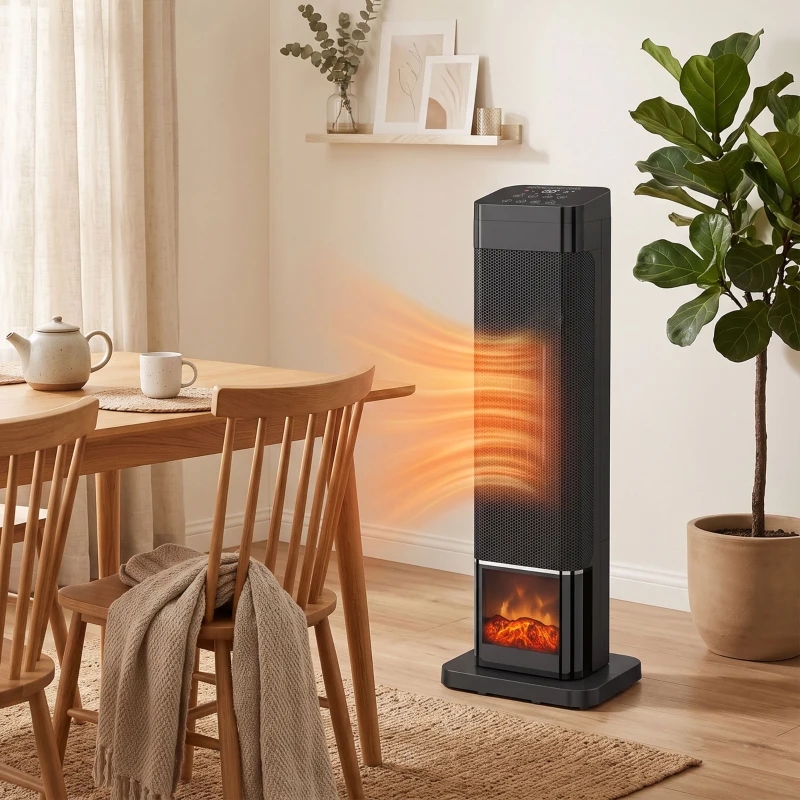 Tornvärmare flameffekt 2000 W - Bild 2