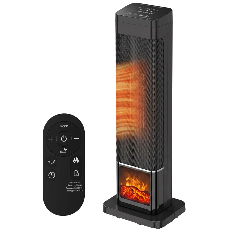 Tornvärmare flameffekt 2000 W - Bild 4