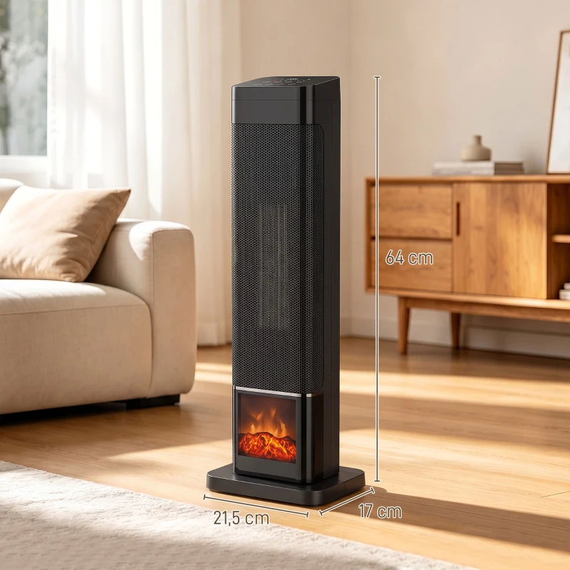 Tornvärmare flameffekt 2000 W - Bild 7