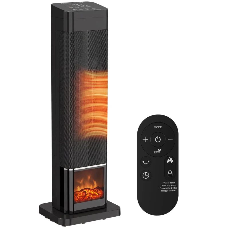 Tornvärmare flameffekt 2000 W - Bild 3